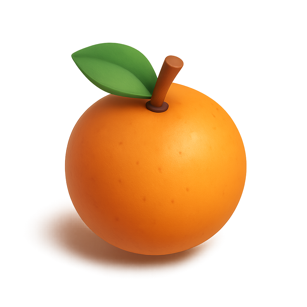 icono de naranja