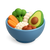 icono de bowl de comida saludable