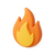 icono de llama de fuego
