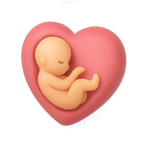 icono de bebe dentro de corazon