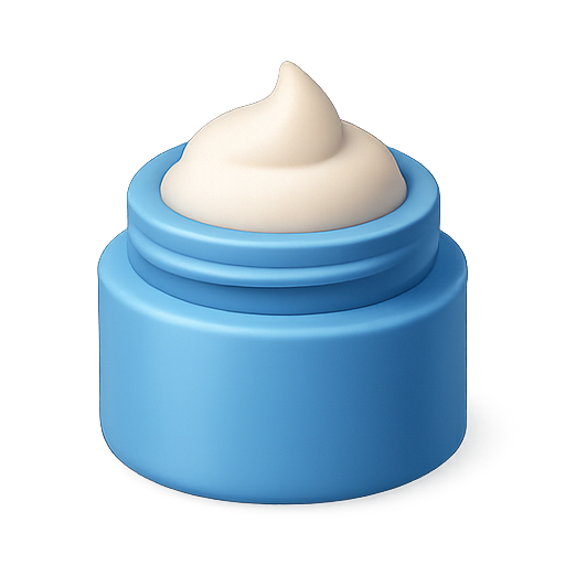 icono de pote de crema abierto