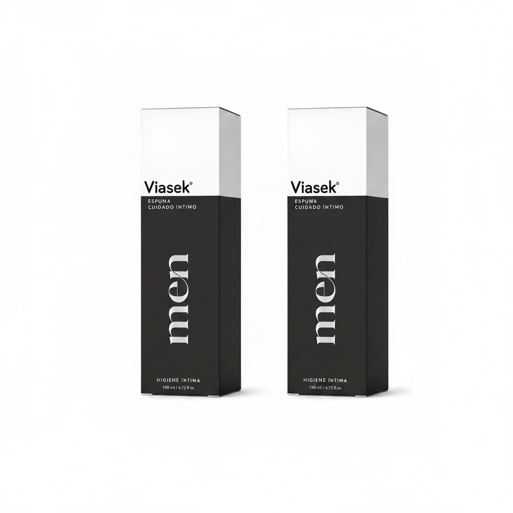 Pack X2 Viasek  Men  Cuidados Intimos x75 ML