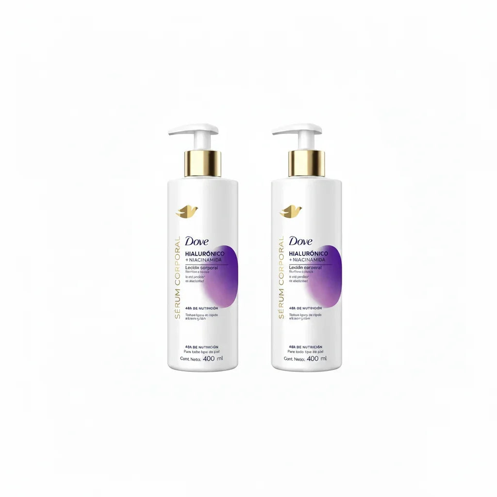 Pack X 2 Crema Sérum Dove Hialuronico Corporal X 400 Ml