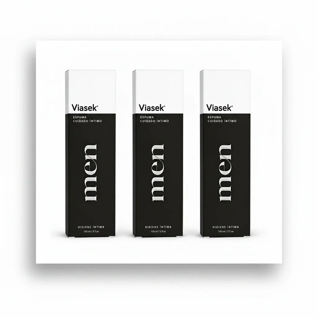 Pack X3 Viasek  Men  Cuidados Intimos x75 ml