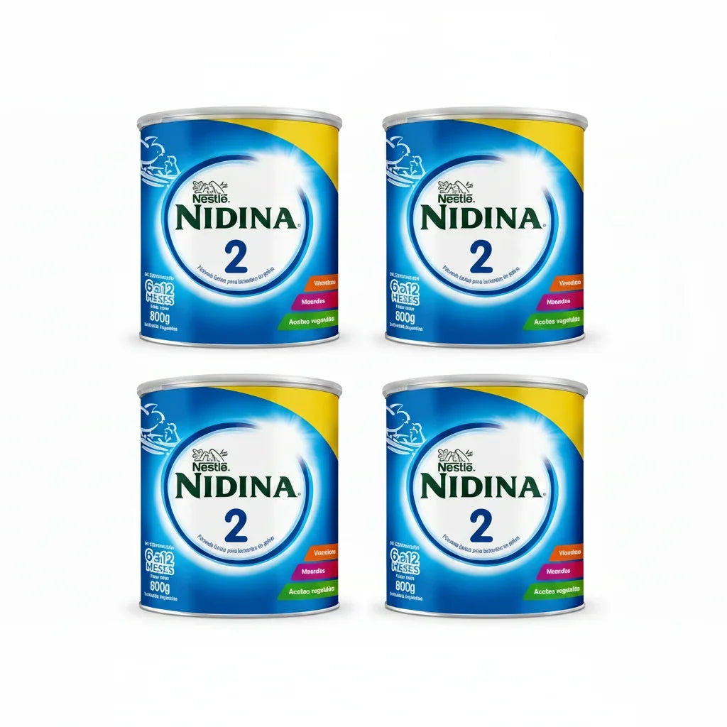 Pack  X4 Nidina  2 Infant  Env x 800 Gramos
