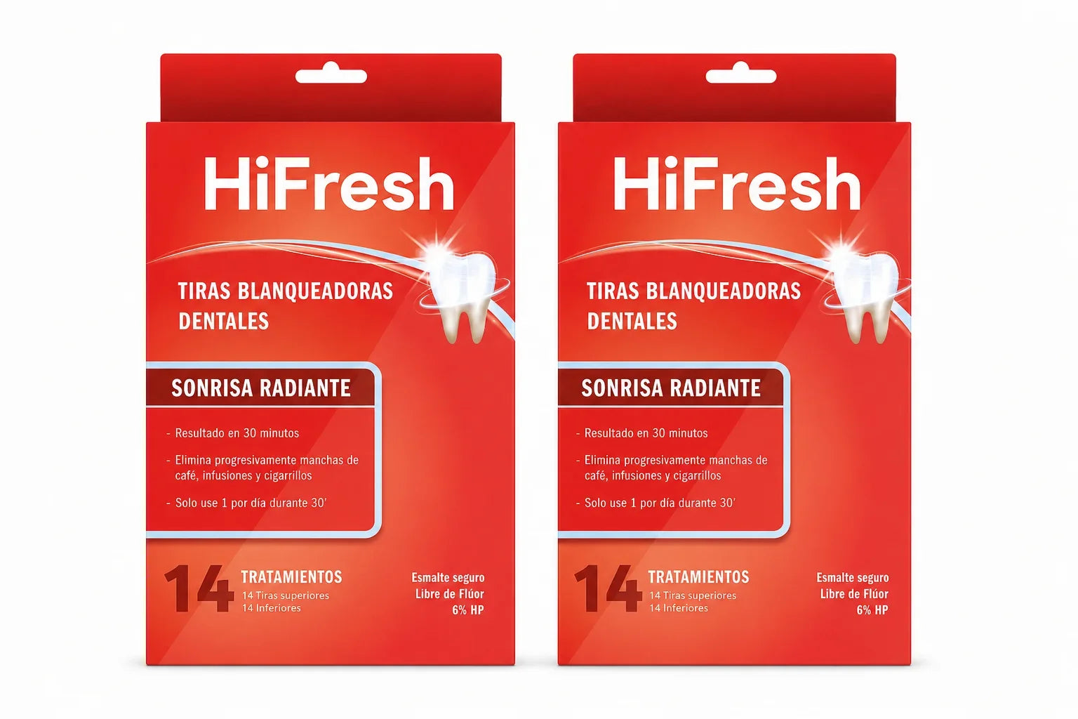 Pack x2 Hifresh Blanquedor x14 Tiras