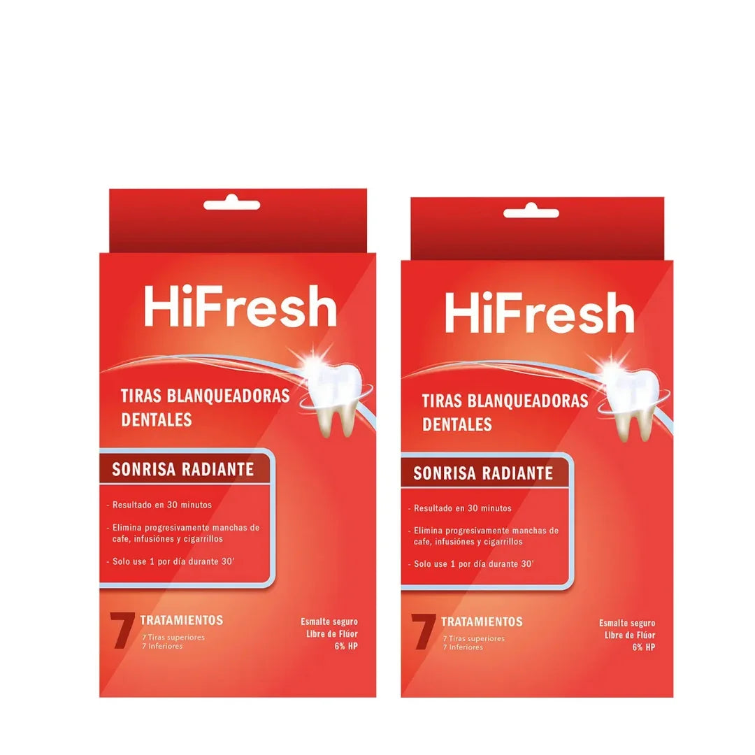 Pack x2 Hifresh Blanqueador x7 Tiras