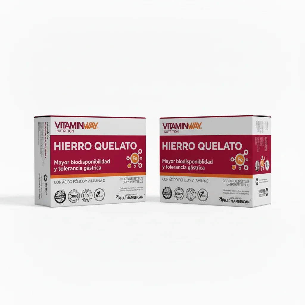 PACK X2 VITAMIN WAY HIERRO QUELA 30 CAPSULAS