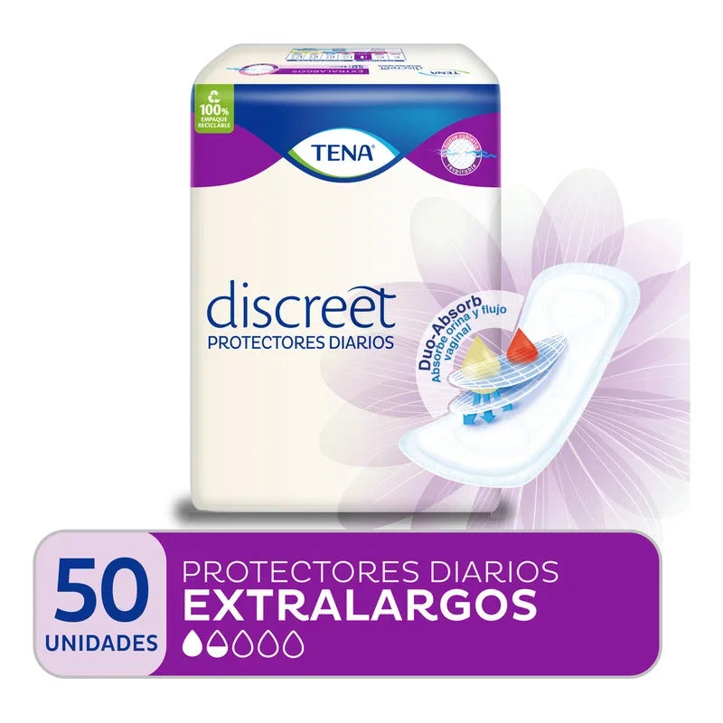 Protectores Diarios Tena Mujer Discreet Extra Largo 50un