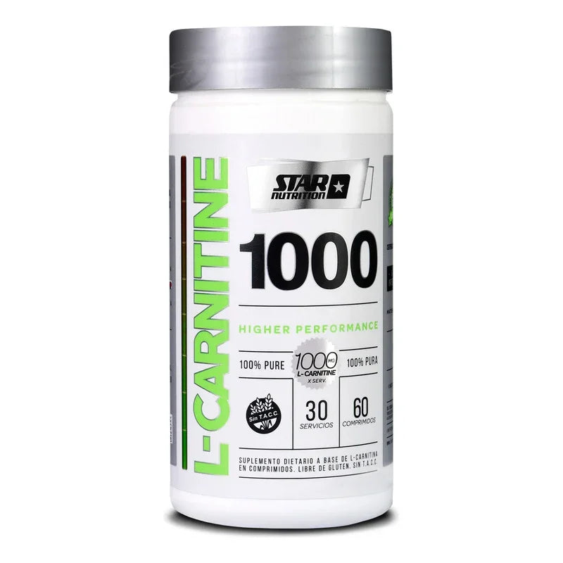 Carnitina Star Nutrition X 60 Capsulas - Quemador De Grasas Sabor Sin Sabor