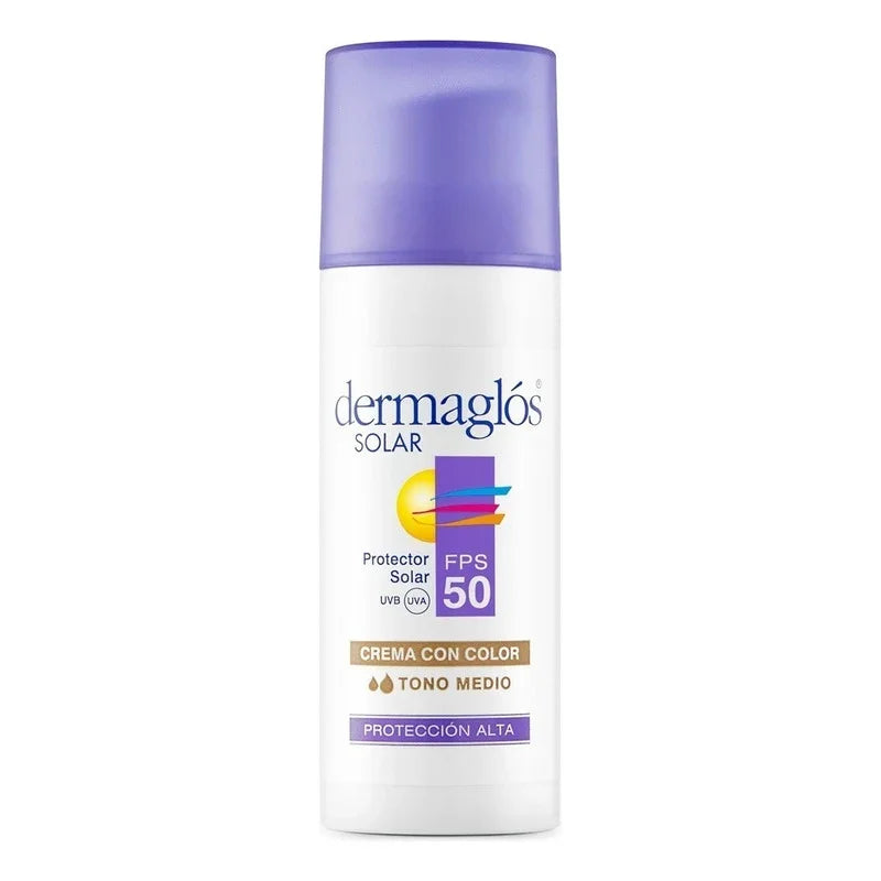 Dermaglos Protector Solar Fps 50 Facial X50 Gr (tono 2 - Medio)