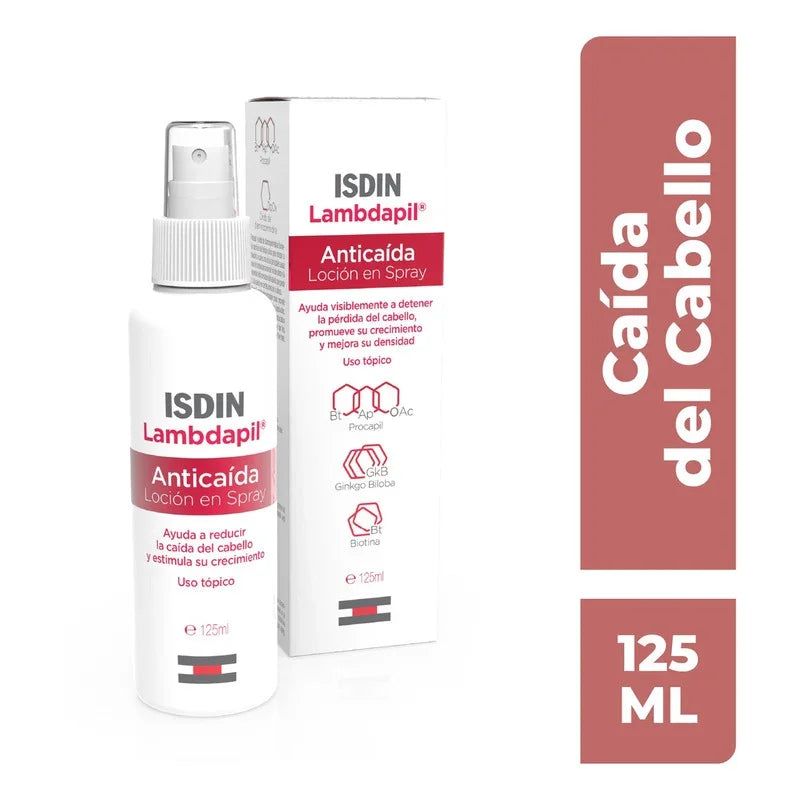Isdin Lambdapil Loción Spray Tratamiento Anticaída Aumenta Densidad Del Cabello