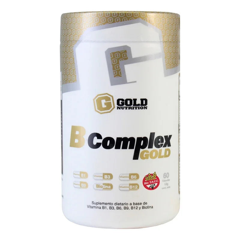 B-complex Gold Nutrition Vitamina Complejo B Multivitaminico Sabor Cápsulas Sin Sabor