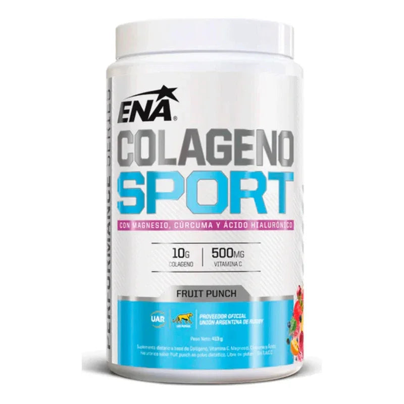 Ena Colágeno Sport Acido Hialuronico Sabor Fruit Punch 413g Sabor Ponche De Frutas
