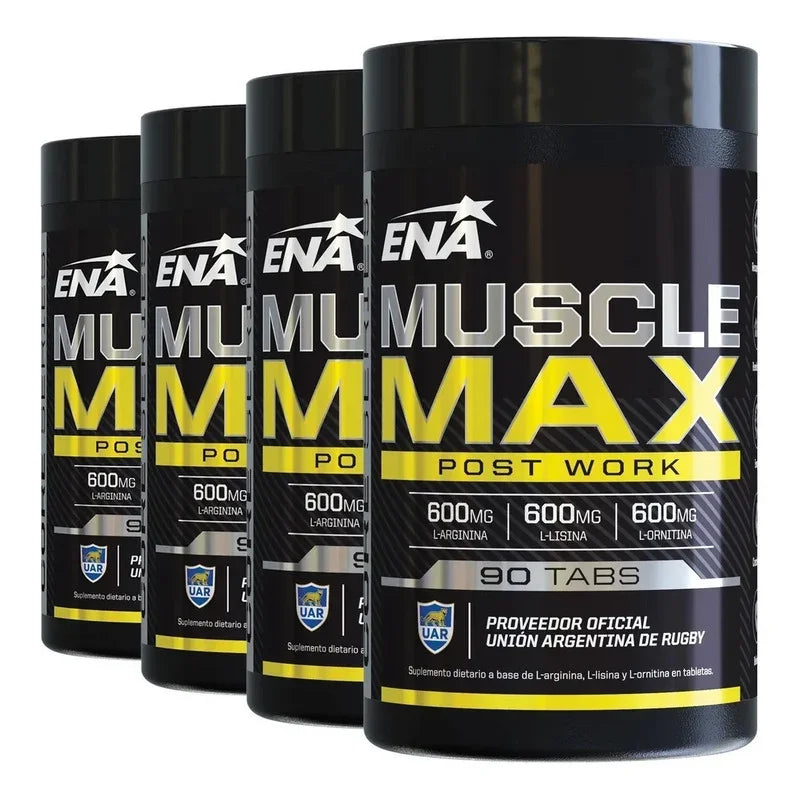 4 Muscle Max Ena Crecimiento Muscular Definido Eleva Líbido Sin Sabor