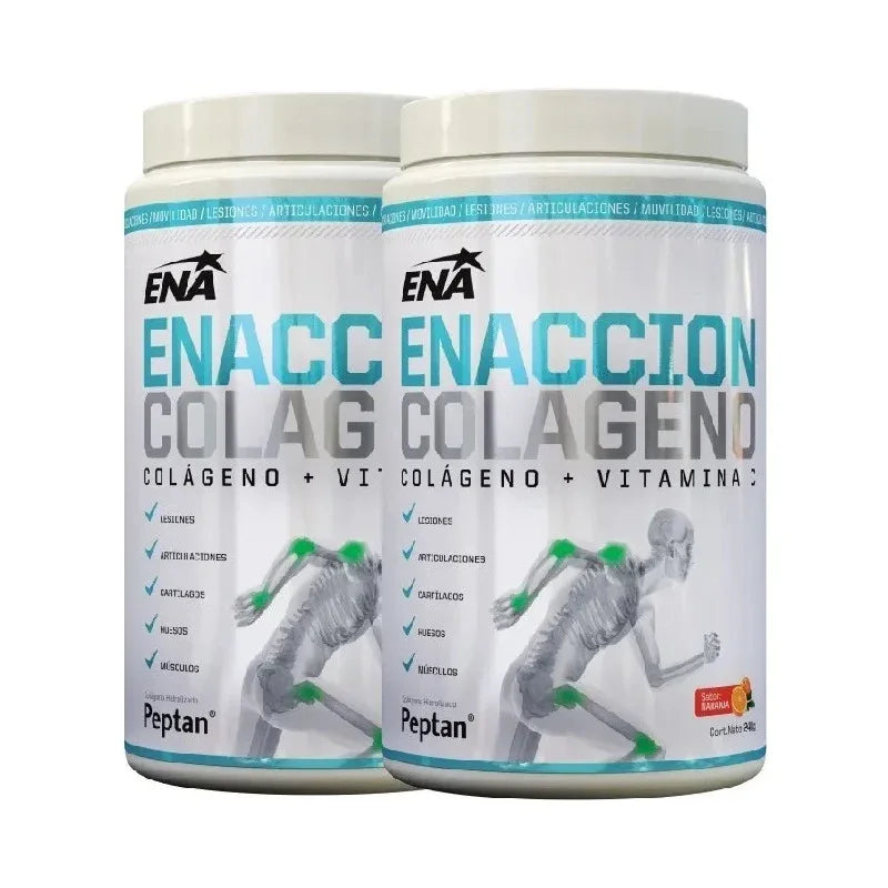 Packx2 Enaccion Colágeno + Vitamina C 240gr Naranja