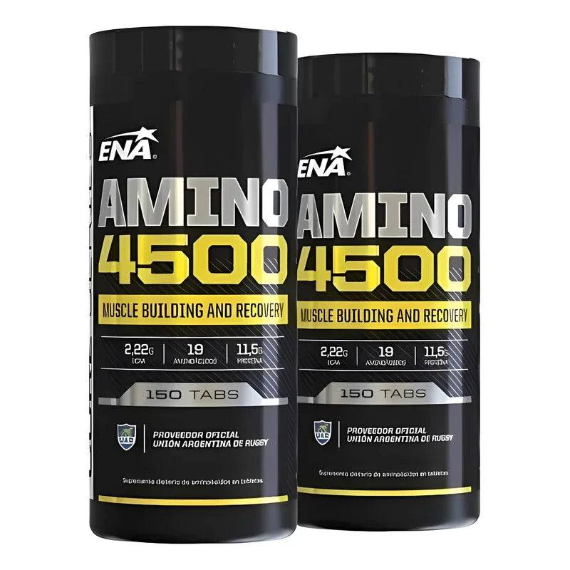 Pack X2 Amino 4500 Ena 150 Tabs Crecimiento Recuperación Sin Sabor