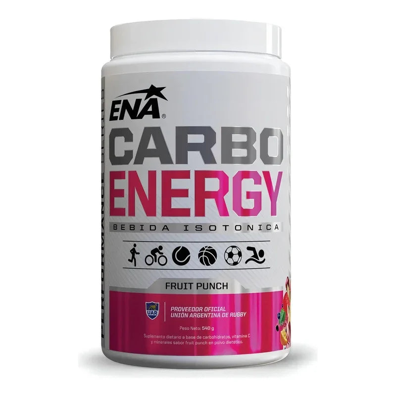Carbo Energy 540 Gr Ena Bebida Deportiva Isotónica En Polvo Sabor Fruit Punch Ponche De Frutas