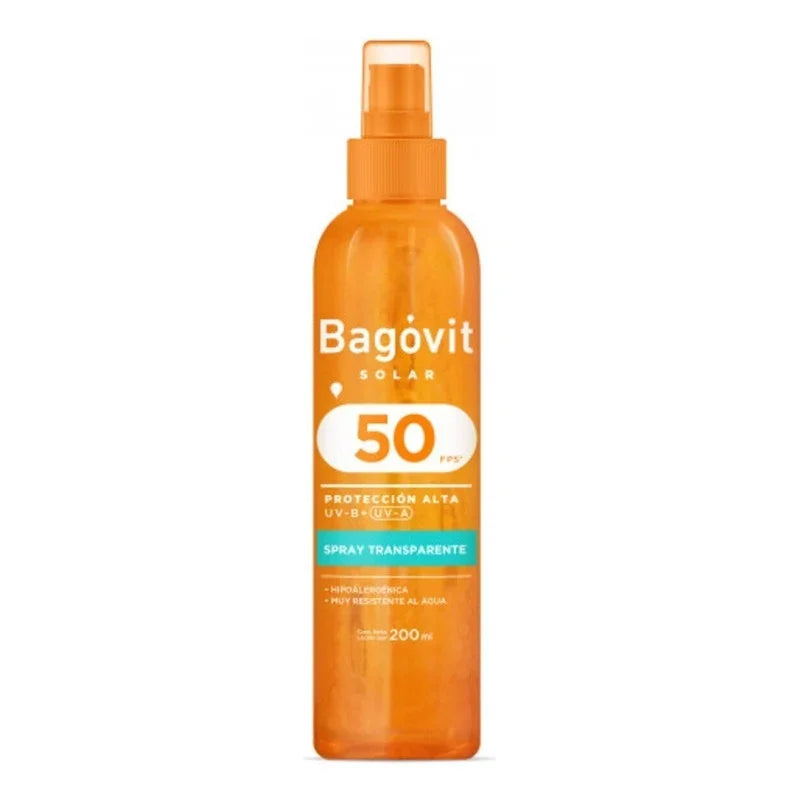 Bagovit Solar Spray Transparente 50+ X 200