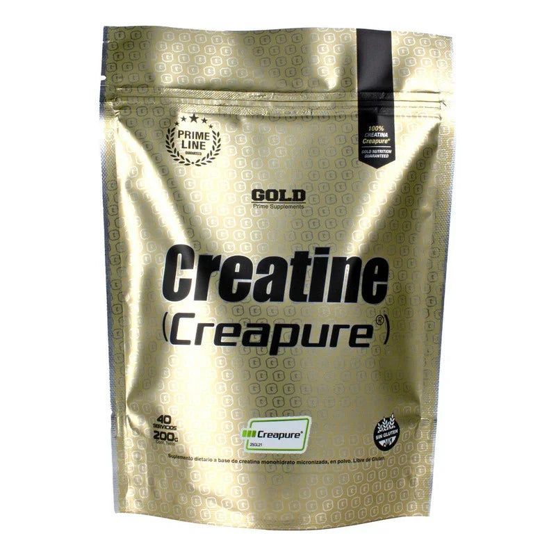 Creatina Creapure 200g 100% - Gold Nutrition Sabor Sin Sabor