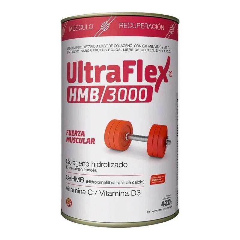 Ultraflex Hmb Trb Pharma Colágeno Hidrolizado Sabor Frutos Rojos X 420g