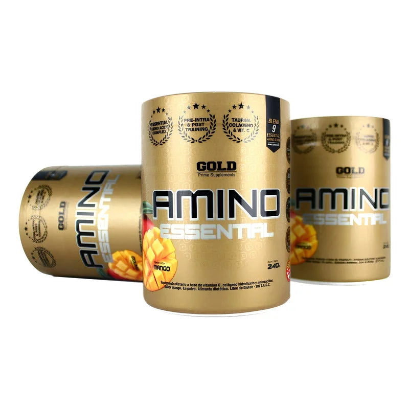 Amino Essential 240 Grs X 3 Unidades Eaa Gold Nutrition Mango