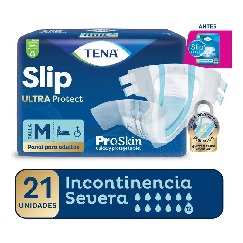 Pañales Para Adultos Descartables Tena Pañal Slip M X 21 u