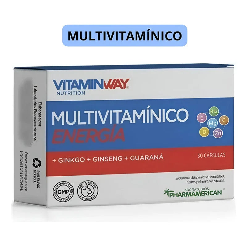 Multivitamínico Energia Vitamin Way X 30 Capsulas No