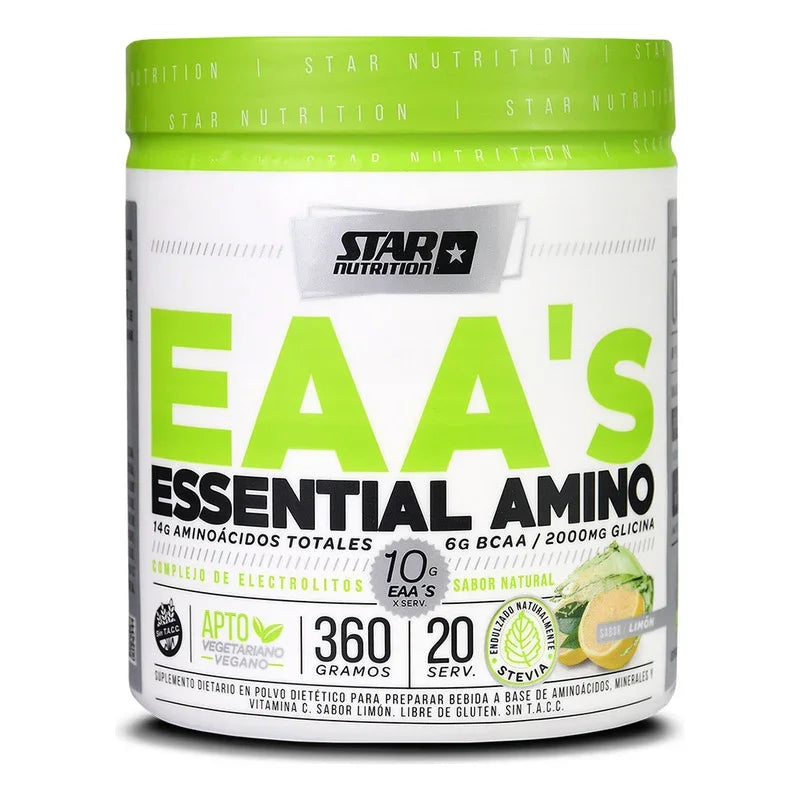 Aminoacido Essential Amino Eaa´s X360gr Star Nutrition Sabor Limón