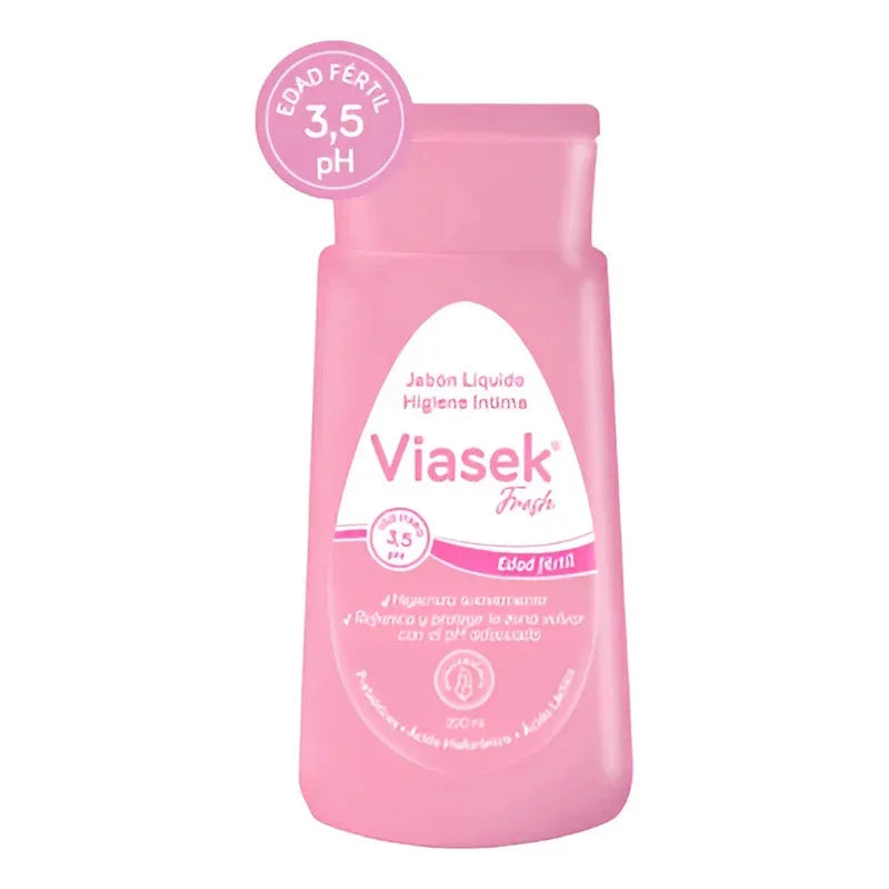 Jabon Liquido Intimo Viasek Fresh Ph 3.5 Edad Fertil 200 Ml