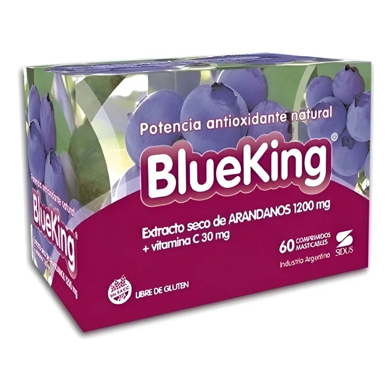 Blueking 1200mg Antioxidante Arandanos X60 Comprimidos