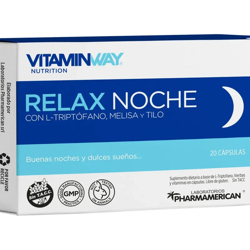 Vitamin Way Relax Noche Mejora La Calidad Del Sueño X20 Sabor Relax Sueño