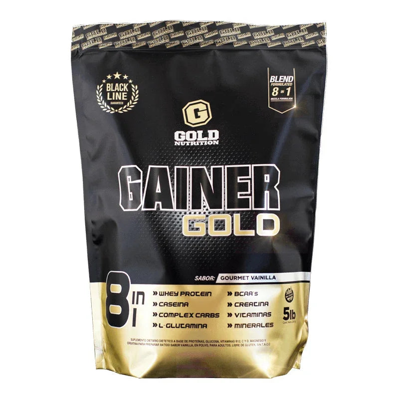 Gainer Ganador Peso 5lb Gold Nutrition Sabor Vainilla Gourmet