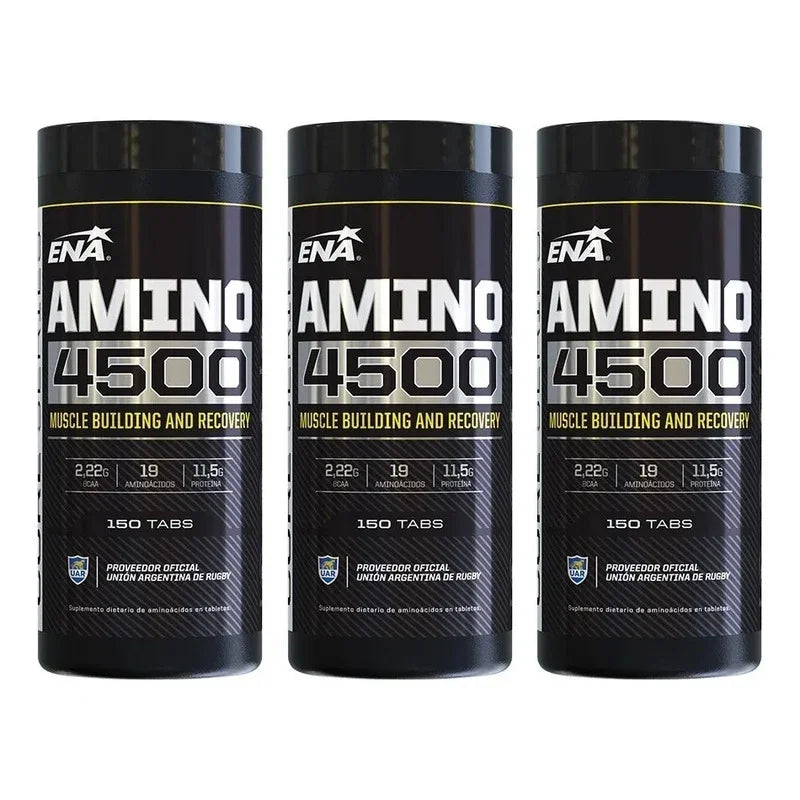 Amino 4500 Ena 150 Tab X 3 Unidades Aminoacidos Recuperacion Sin Sabor