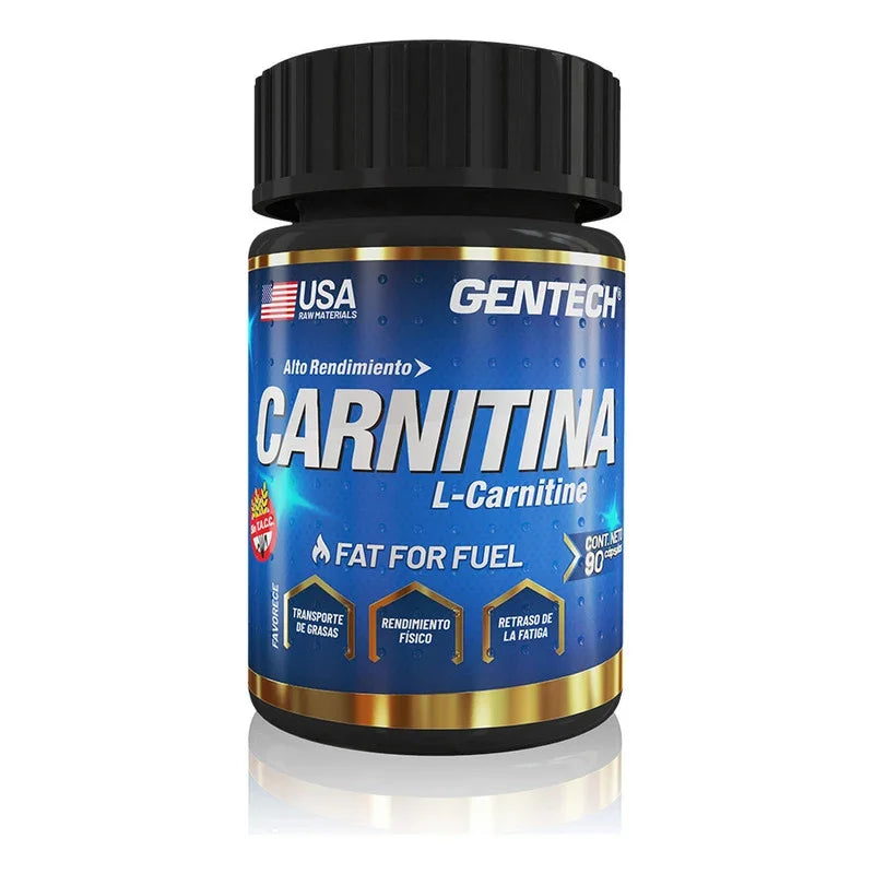 Carnitina Gentech L-carnitine En Cápsulas X 90 Cápsulas Sin Sabor