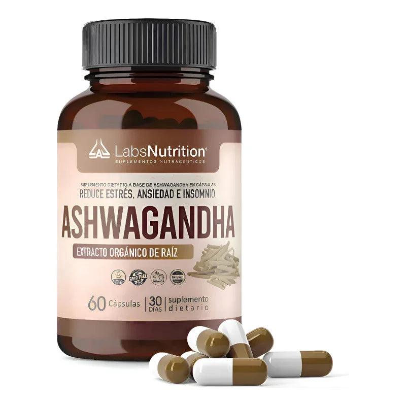 Labs Nutrition Ashwagandha 1000 Mg 60 Caps Sin Sabor