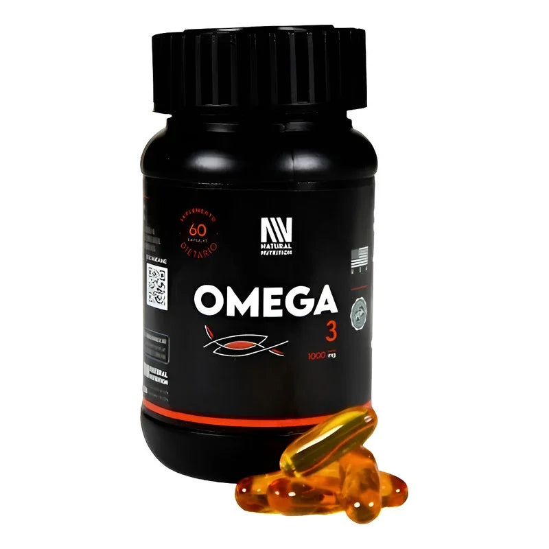 Natural Nutrition Omega 3 Suplemento Aceite Pescado 60caps Sin Sabor