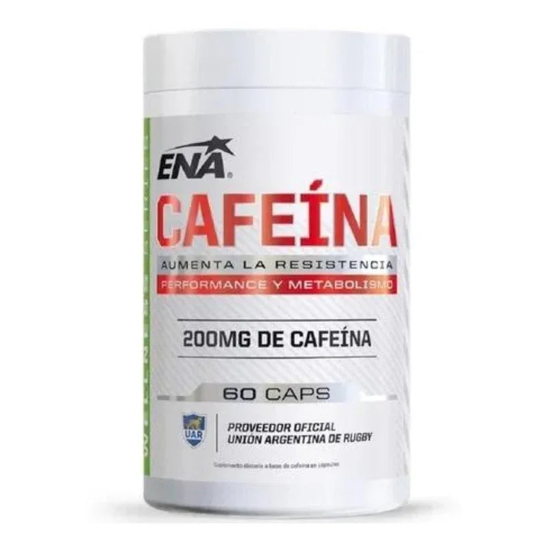 Cafeina Anhidra Ena Sport Concentracion+resistencia(60 Caps) Sin Sabor
