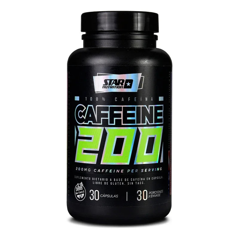 Caffeine 200mg Star Nutrition 30 Cápsulas Sin Sabor