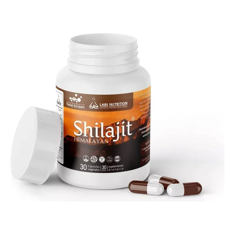 Shilajit Himalayan Labs Nutrition 30cap Estimulante Energía Sabor Sin Sabor