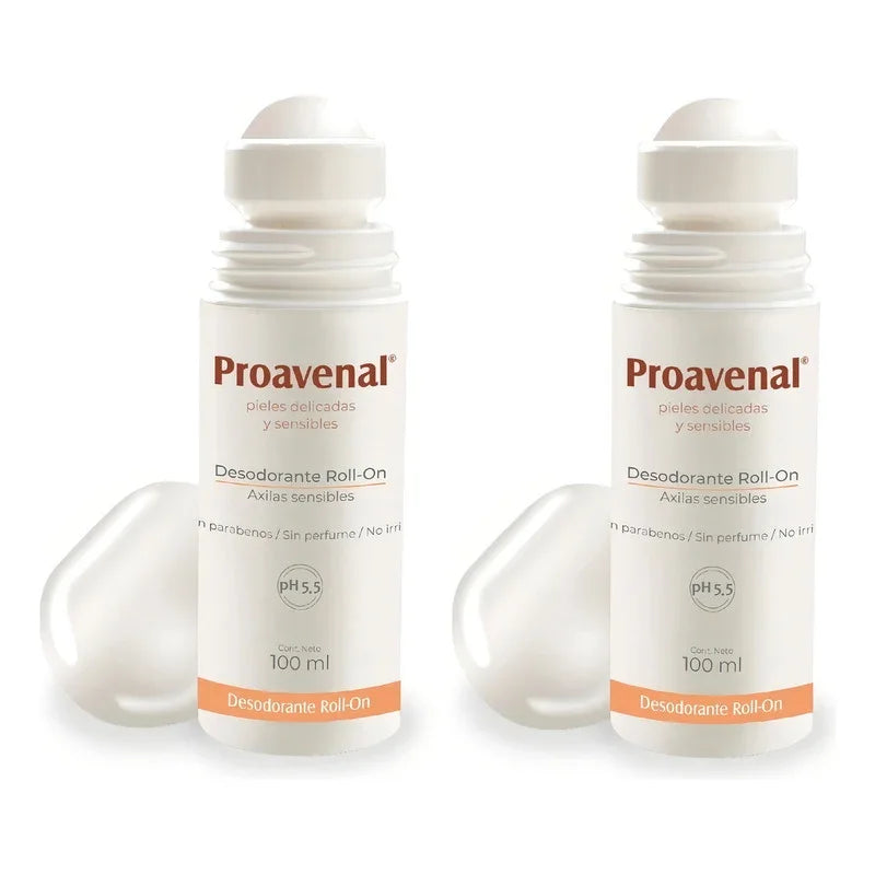 Desodorante Roll On Proavenal Desodorante Suave 100 ml Pack De 2 u