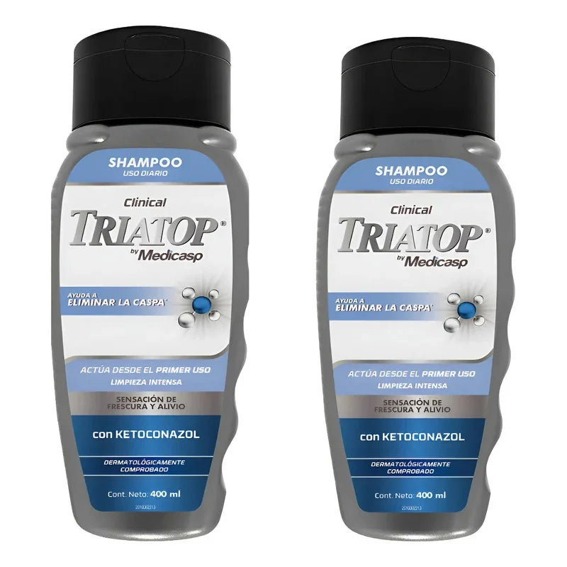 Triatop Clinical Elimina La Caspa 400ml  Pack X 2