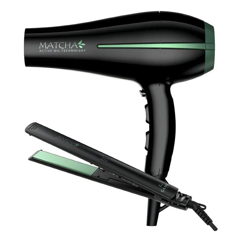 Secador De Pelo Elegance + Planchita Bora Ga.ma Matcha Pack