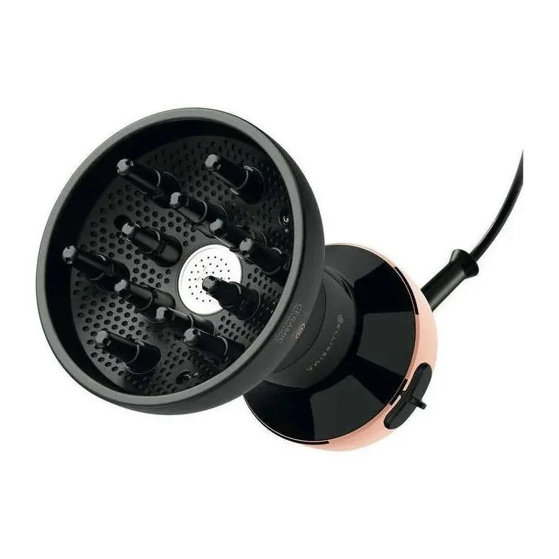 Difusor De Aire Caliente Bellisima Italia Diffon Ceramic 700 Watts Color Negro/dorado