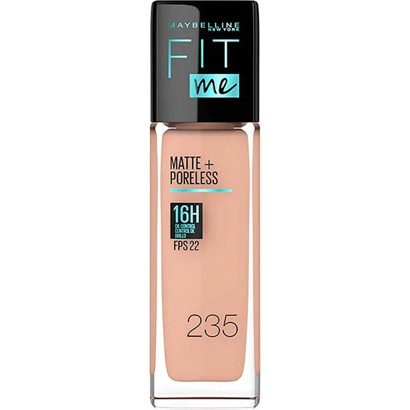 Maybelline Base Maquillaje Fit Me Matte Rich Tan + Poreless 30ml, Matifica Y Controla El Brillo, Tiene Fps 22 235 Pure Beige