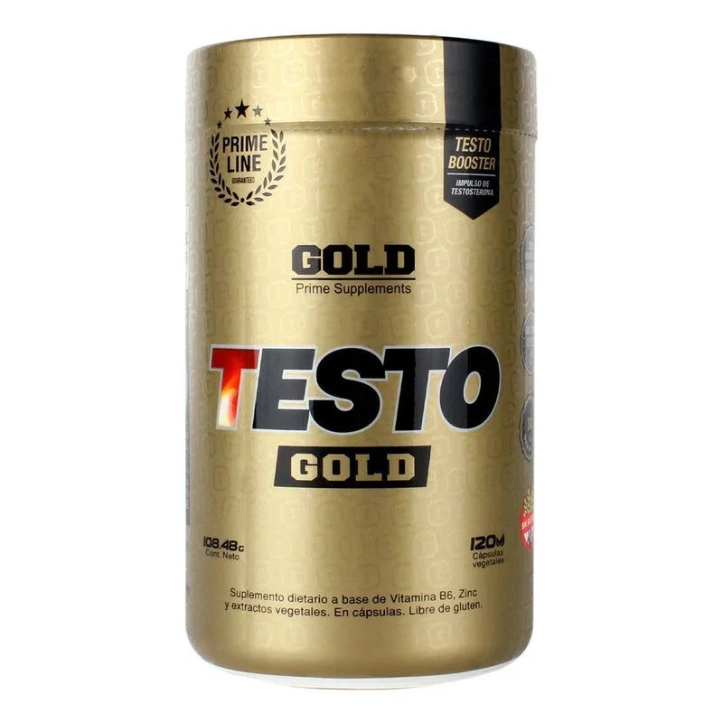 Testo Gold 120 Caps Pro Hormonal, Libido - Gold Nutrition Sabor N/a