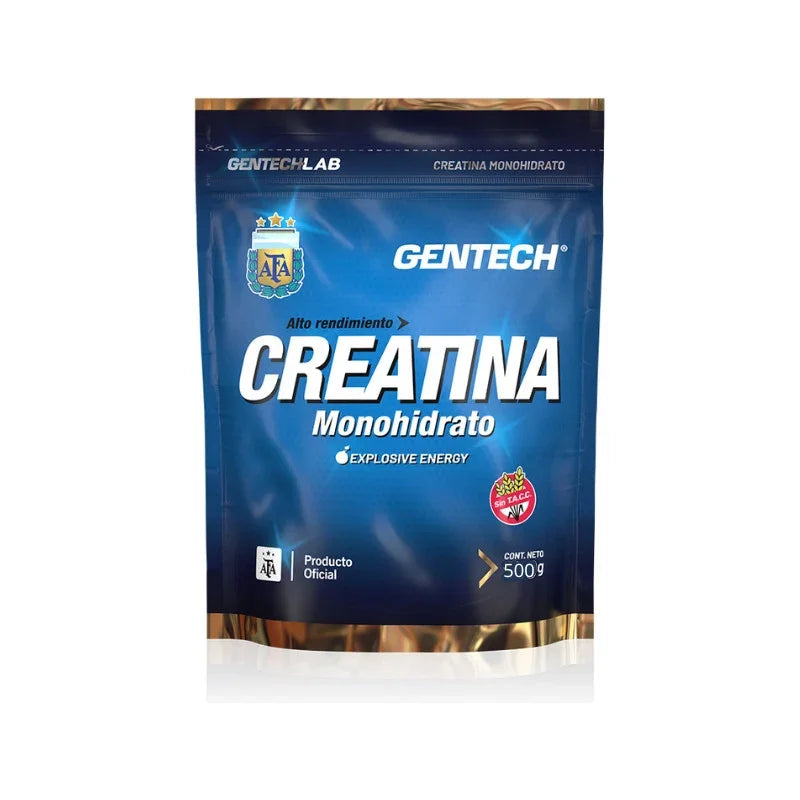 Creatina Monohidrato En Polvo Gentech - 500g Neutro