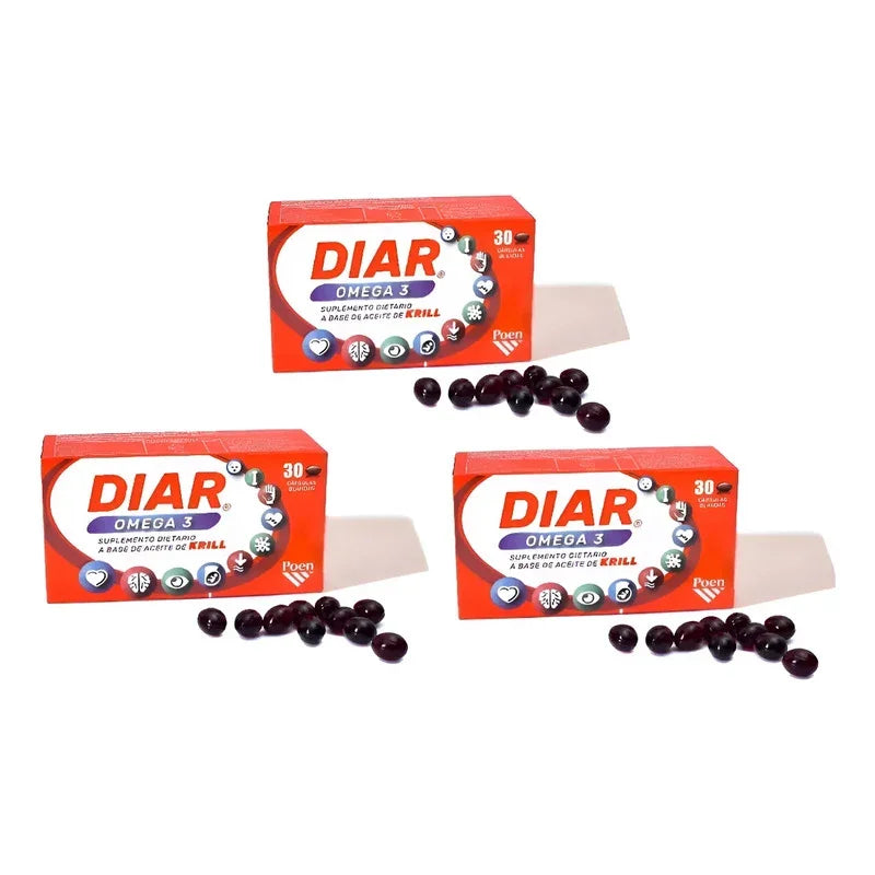 Diar Aceite De Krill Puro Omega 3 X 90 Caps (3x30) ¡oferta! Sin Sabor