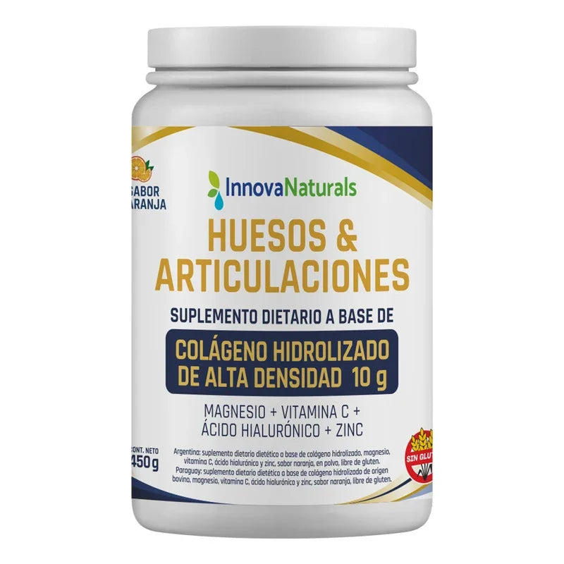 Colágeno Innovanaturals Sabor Naranja X 450g En Polvo
