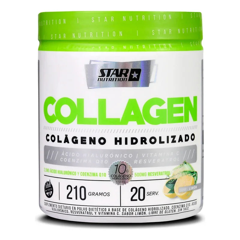 Colageno Hydrolizado X210 Gr. Suplemento Sabor Limón - Star Nutrition